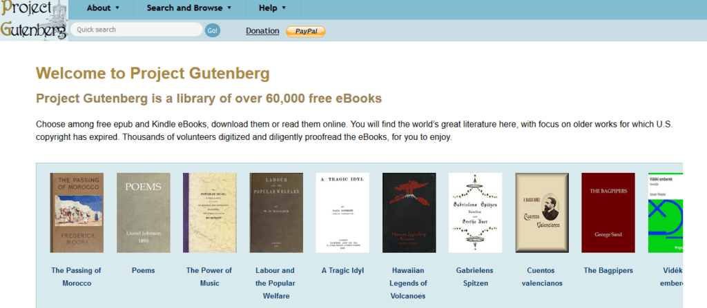 Project Gutenberg 