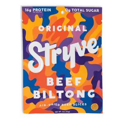 Biltong made with beef from Stryve Beef