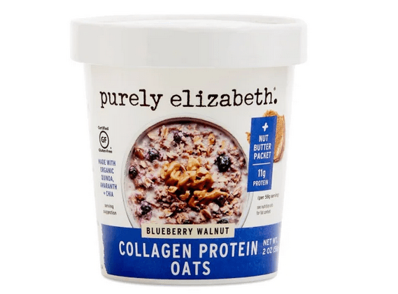 Purely Elizabeth Collagen Protein Oats with Blueberries and Walnuts