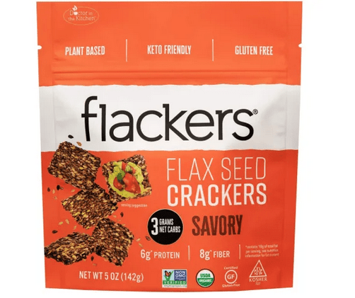 Flankers Savory Flax Seed Cracker Flackers