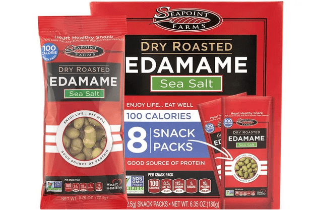 Edamame from Seapoint Farms is dry roasted.
